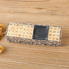 Vintage Wooden Rubber Stamp Set with Ink Pad