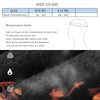 A size guide chart showing measurements for a full face balaclava mask.