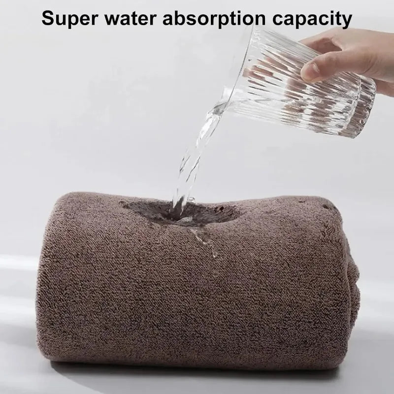 Soft Quick-Dry Wearable Towel Wrap with Adjustable Straps