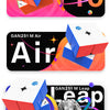 Three editions of the GAN251 M cube showing Pro Air and Leap versions with colorful magnetic cubes.