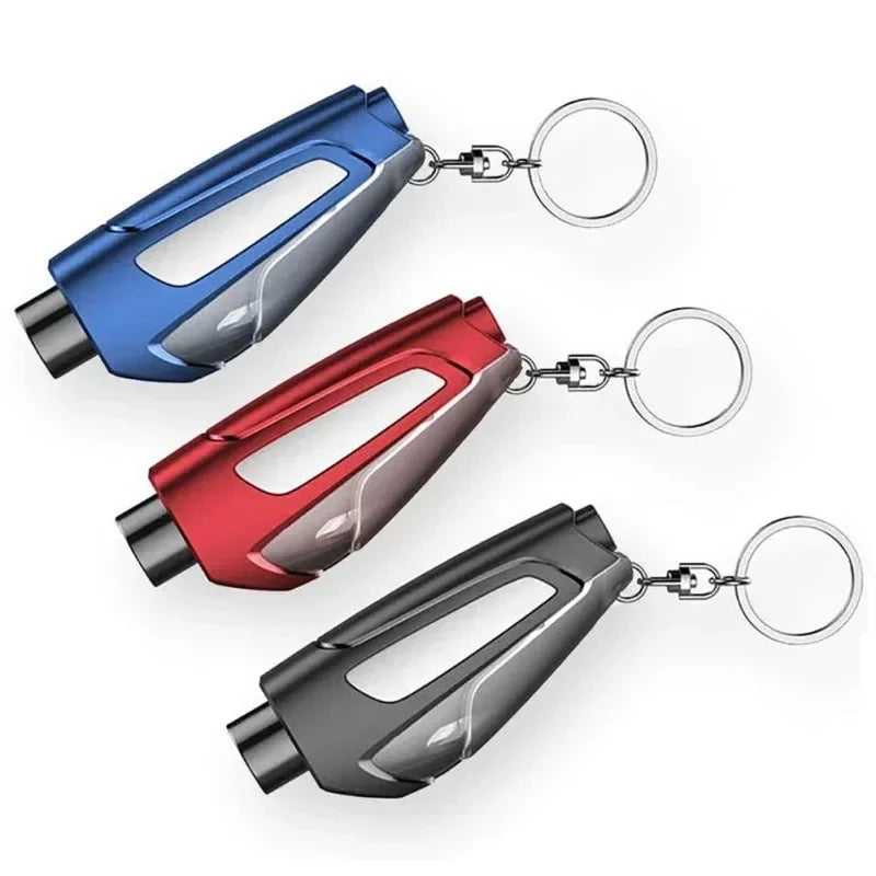 Compact Car Emergency Escape Tool with Window Breaker and Seatbelt Cutter