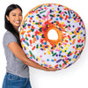 3D Donut Throw Pillow