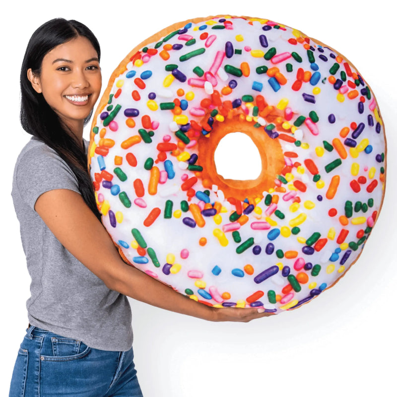 3D Donut Throw Pillow