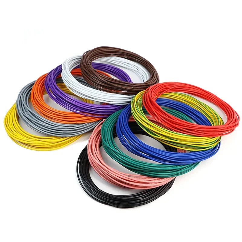 12-Color Tinned Copper Hookup Wire for DIY Projects