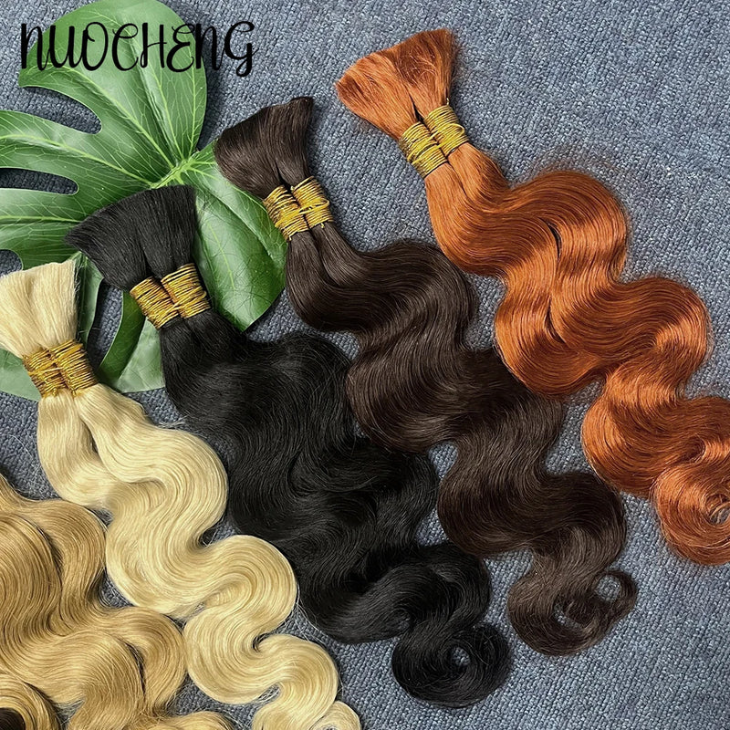 Blonde Body Wave Human Braiding Hair
