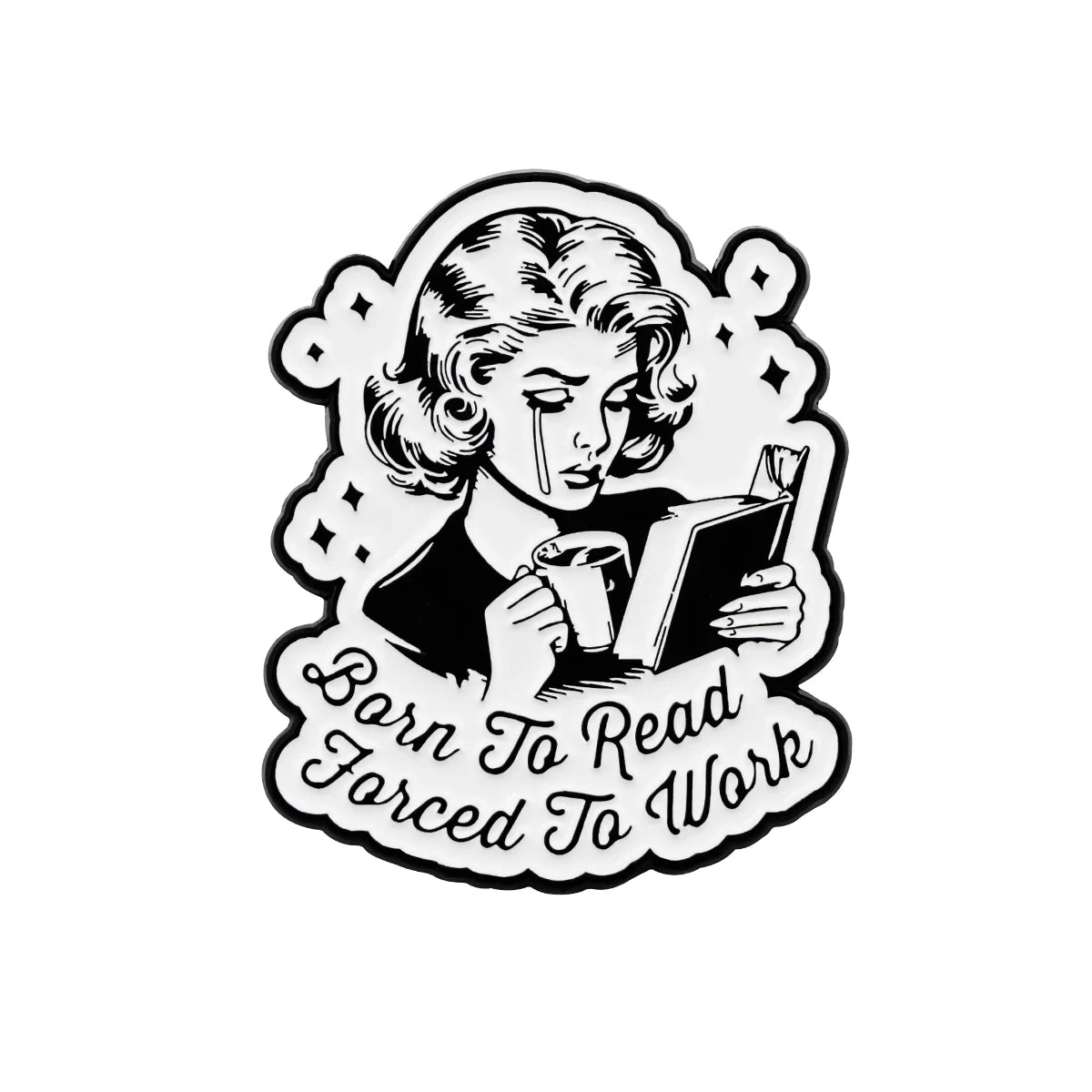 Just One More Chapter Enamel Pin for Book Lovers