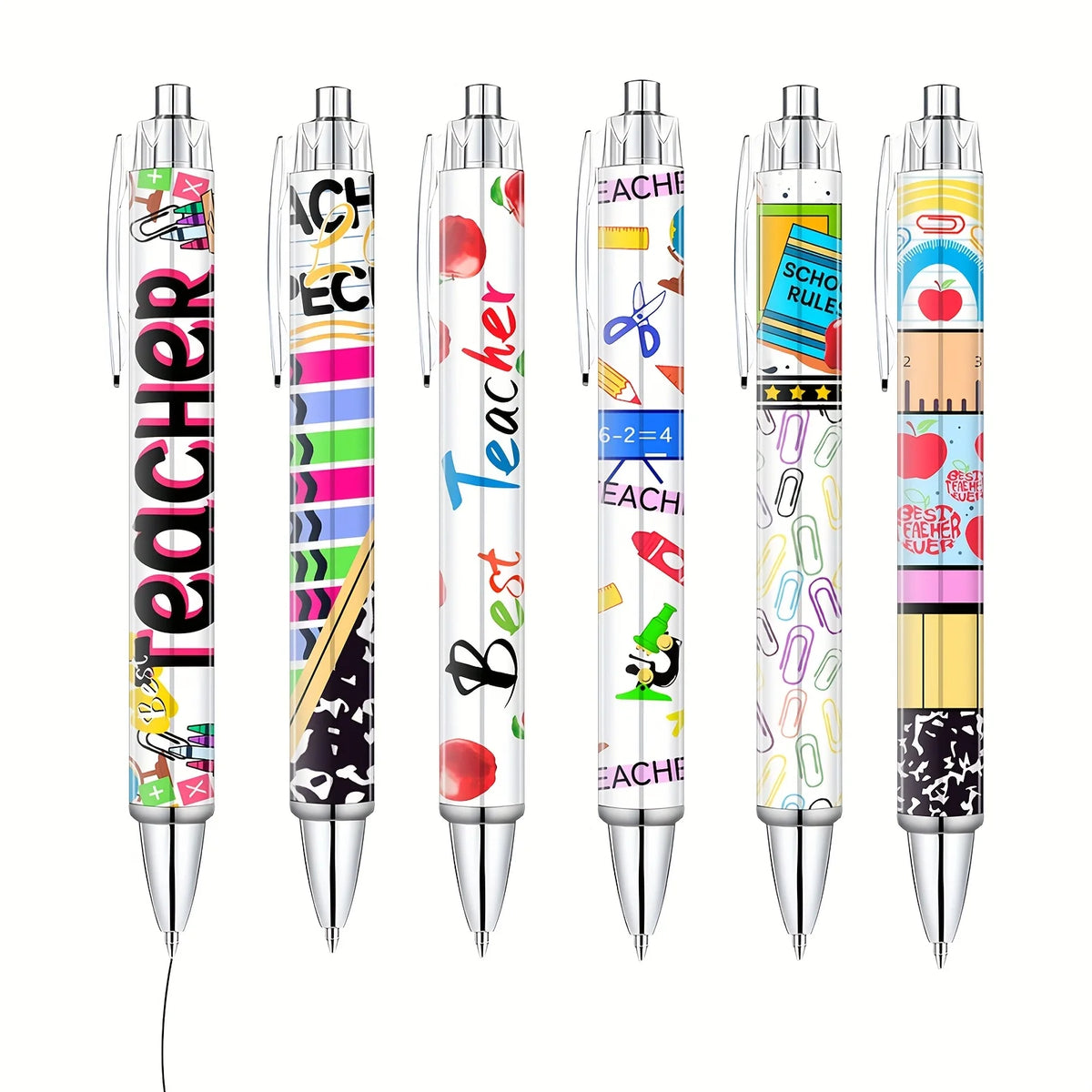 Teacher's Appreciation Ballpoint Pens (Set of 6, 12, or 18)