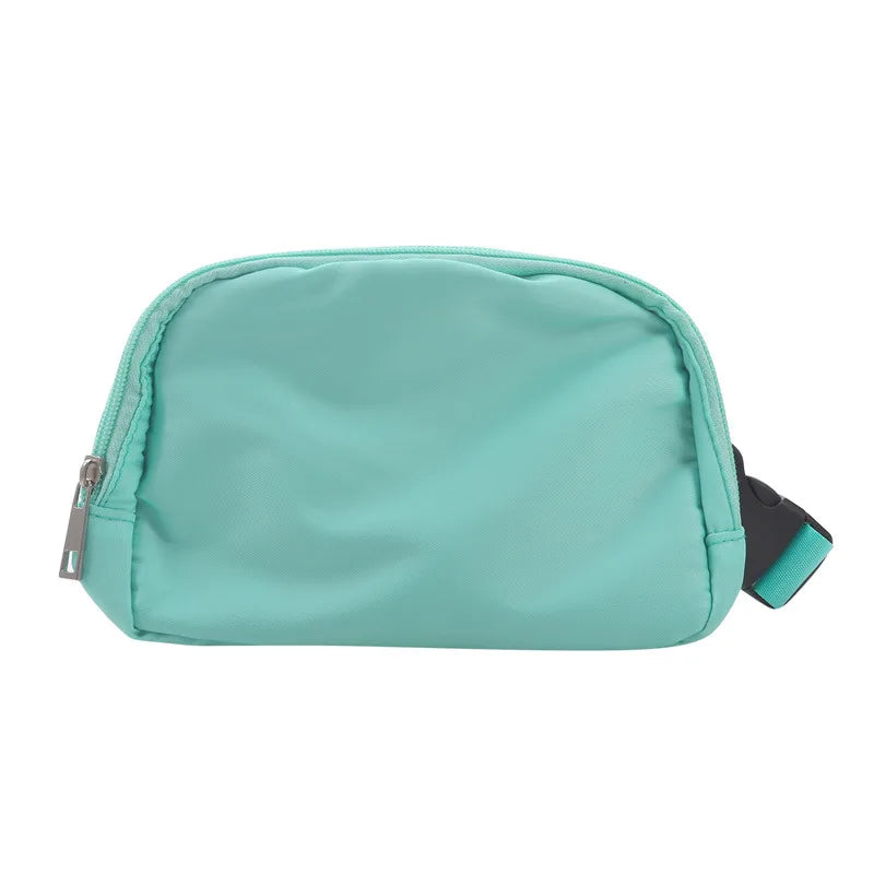 Versatile Nylon Waist Pack with Zippered Pockets