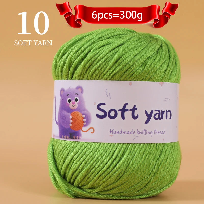 Soft Acrylic Yarn Balls for Knitting – 300g