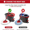 Replacement Mop Head and Brush Set for O-Cedar & Vileda EasyWring