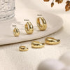 3-Piece Huggie Hoop Earring Set