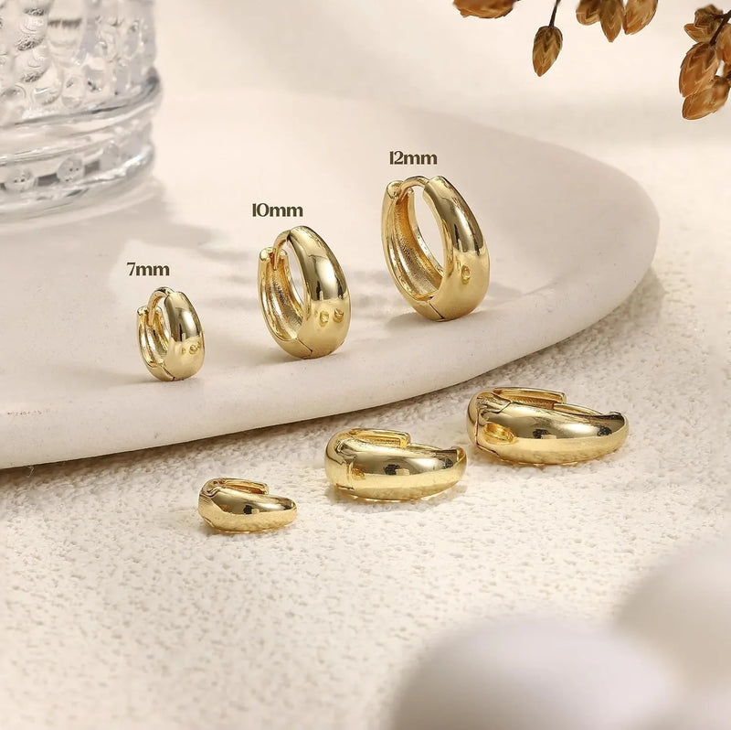 3-Piece Huggie Hoop Earring Set