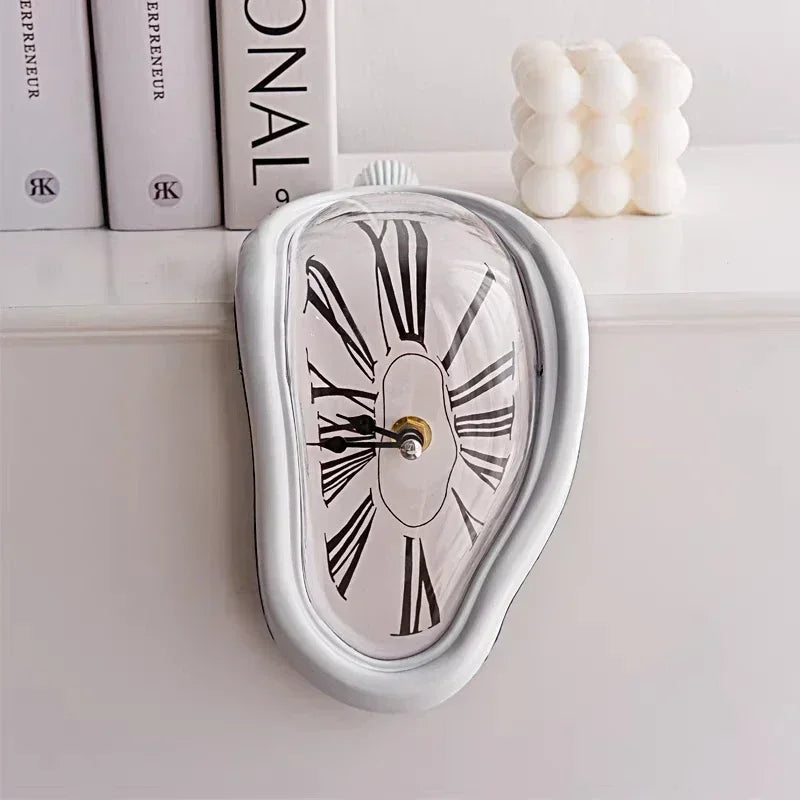 Surreal Melting Wall Clock - Dali Inspired Decorative Timepiece