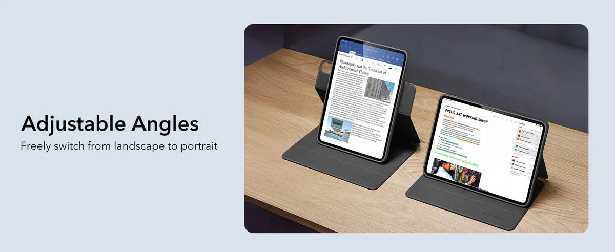 Magnetic Folio Case for iPad Air 11 Inch with Auto Wake/Sleep