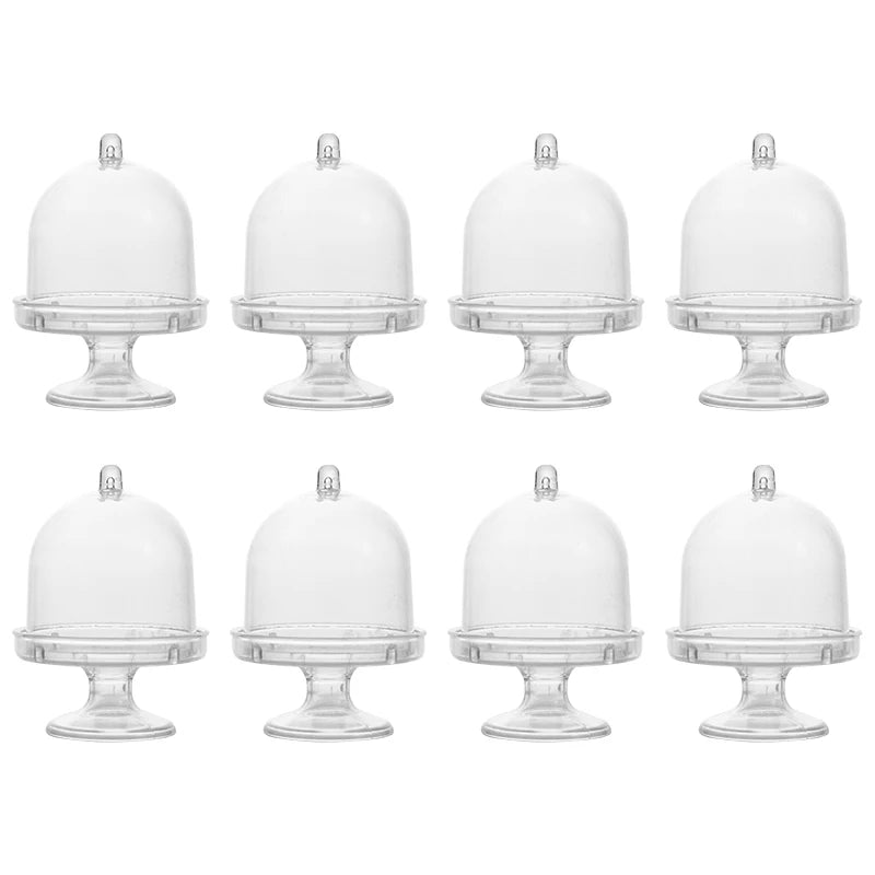 Mini Candy Cupcake Stand Holder with Clear Dome Lid