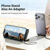 2-in-1 Foldable USB-C Fast Charging Stand with Detachable Cable