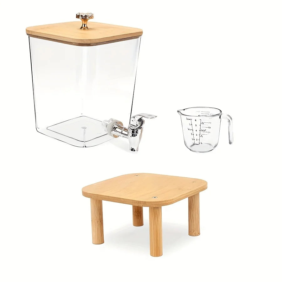 Laundry Detergent Dispenser with Stainless-Steel Tap