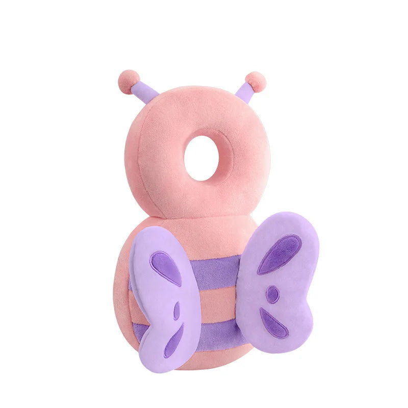 Cartoon Baby Head Protection Pillow with Adjustable Backpack Strap
