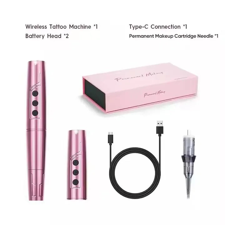 Precision Wireless Tattoo Pen for Professional Permanent Makeup