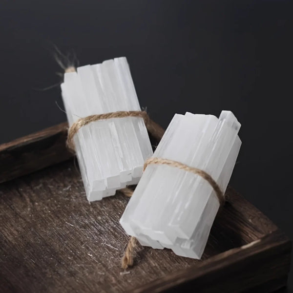 Natural Selenite Crystal Wand