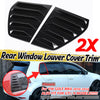 Black rear window louver cover trim for VW Golf MK6 and GTI models