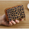 Leopard Print RFID Blocking Compact Wallet