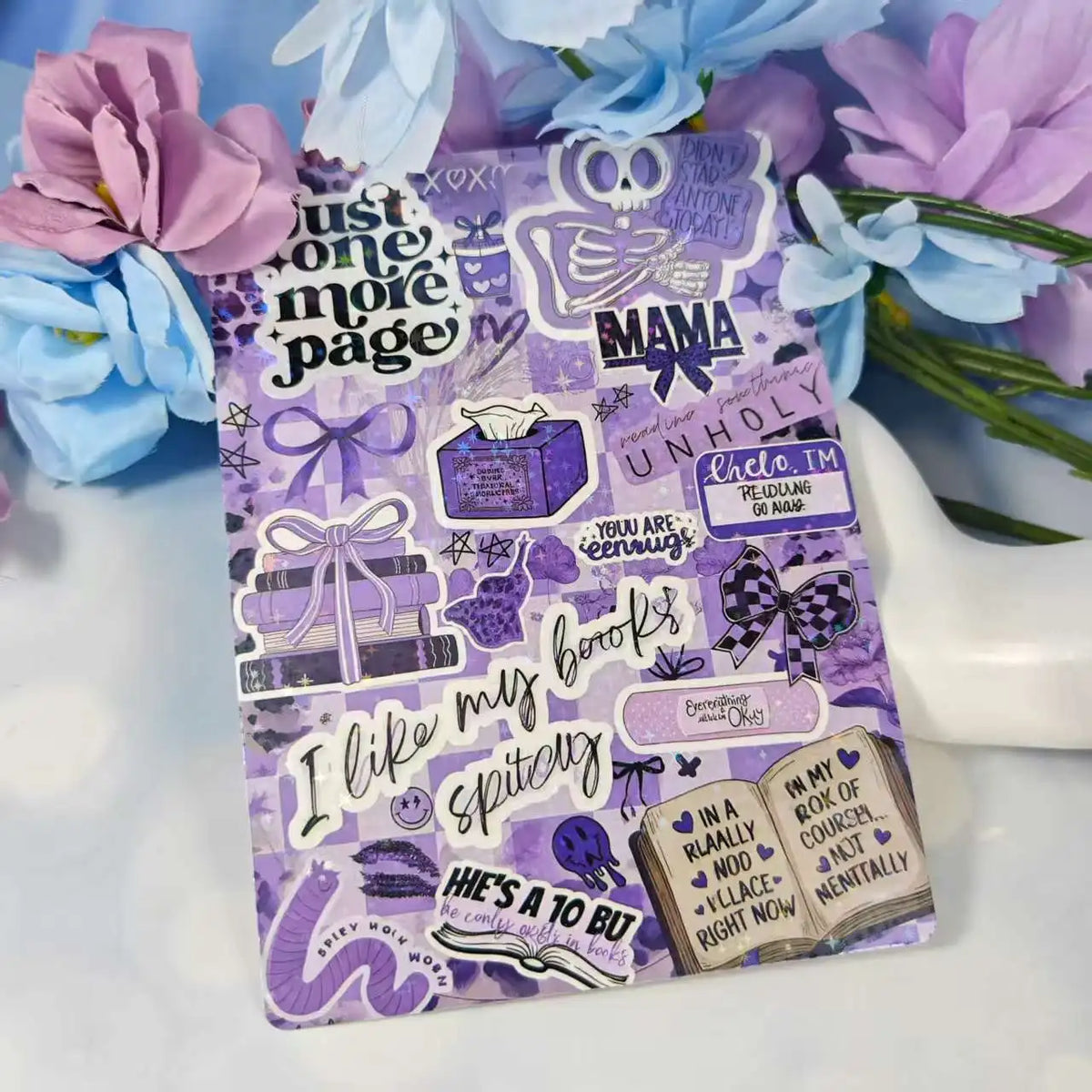 Cartoon Bow Design Insert Cards for Transparent Tablet Cases