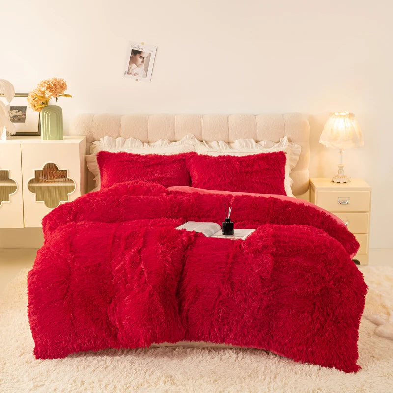 Plush 3-Piece Duvet Cover Set – Ultra-Soft Cozy Bedding