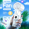 Portable High-Speed Cooling Fan with LED Display and 4000mAh Battery