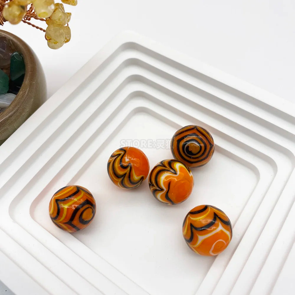 Handcrafted Glass Marbles Set for Games, Décor & Collecting