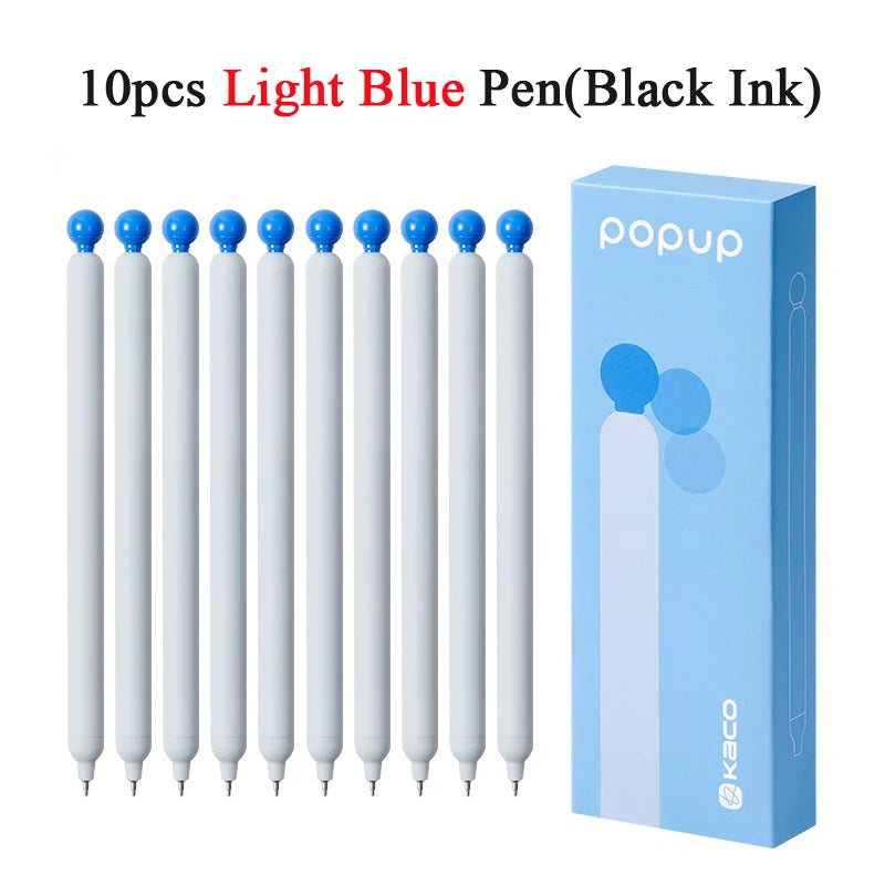 KACO POPUP Retractable Gel Pen – 0.5mm Smooth Writing, Quick-Dry Ink
