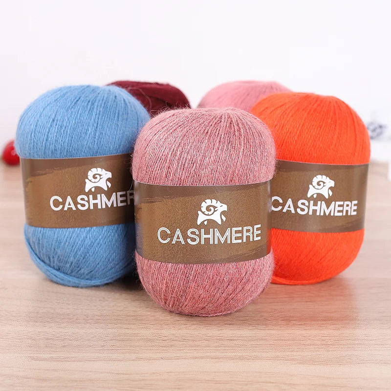 Premium 100% Cashmere Yarn 6-Skein Set for Knitting