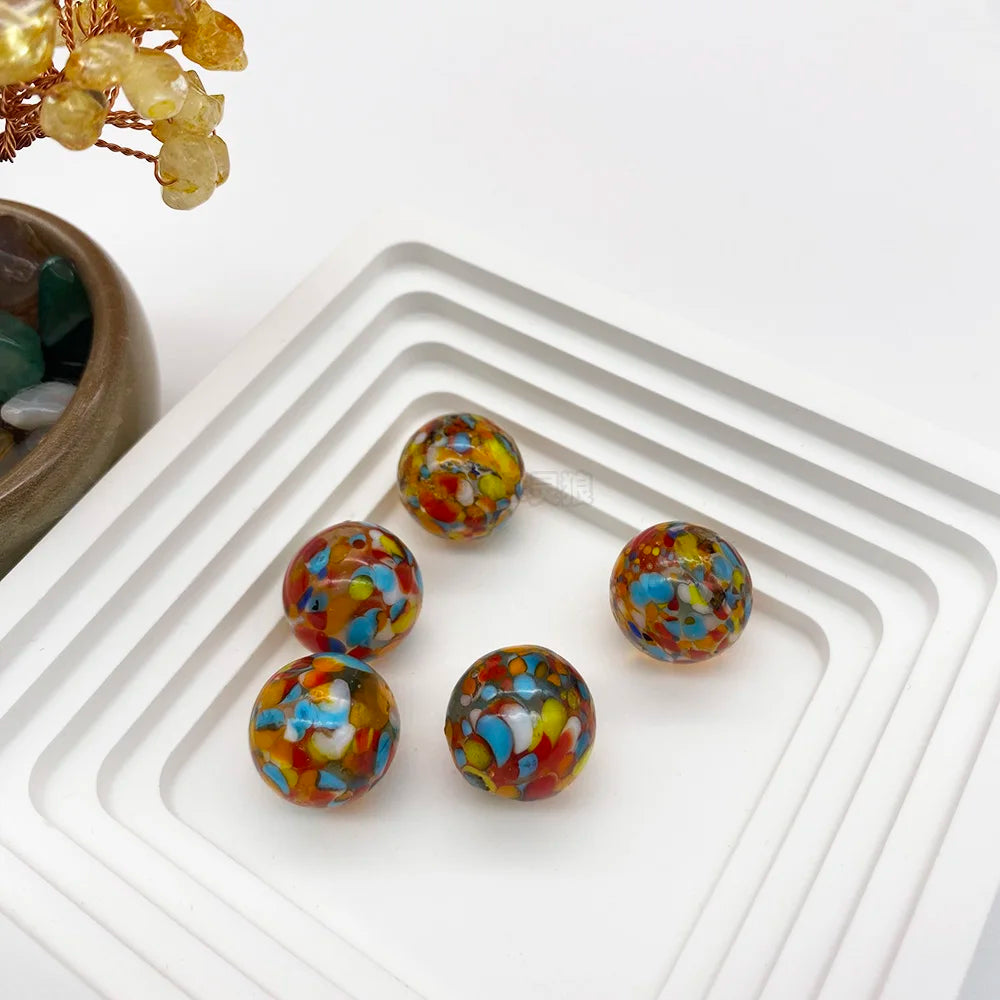 Handcrafted Glass Marbles Set for Games, Décor & Collecting