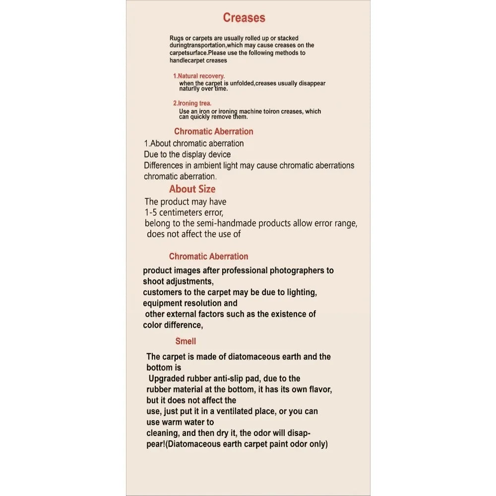 A product information sheet detailing the features and care instructions for a Whimsical Boho Dragonfly Half-Round Doormat