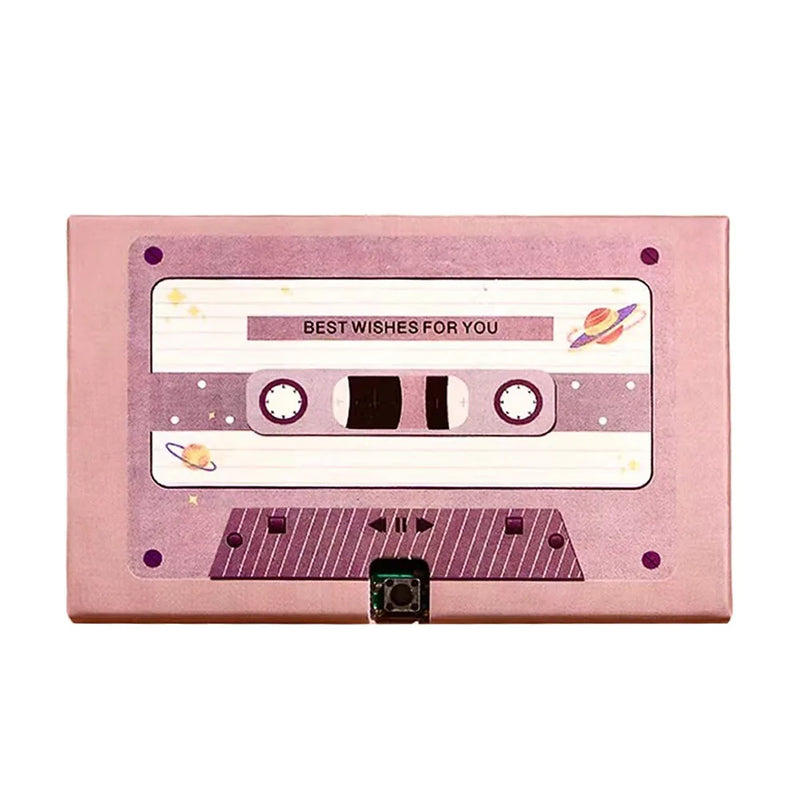 Recordable Voice Greeting Card with Cassette Design