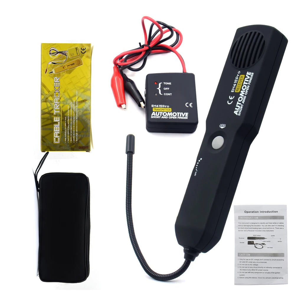 Automotive Circuit Tester with Digital Voltage Display and LED Probe