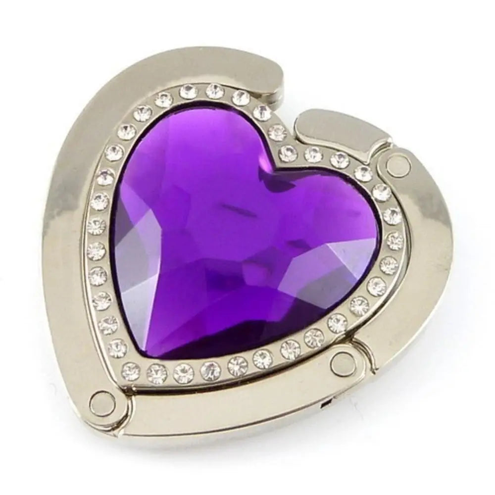 Heart Flower Metal Folding Bag Hook