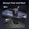 145W USB-C & USB-A Car Charger with Retractable Cable