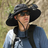 Solar-Powered Cooling Fisherman Hat with Dual Fans