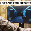 Adjustable Mobile CPU Tower Stand with Wheels