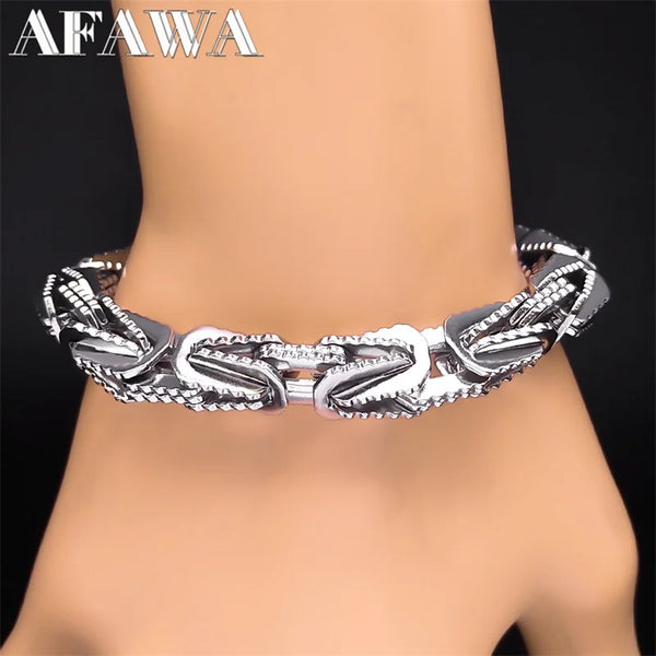 Men's Stainless Steel Biker Chain Bracelet
