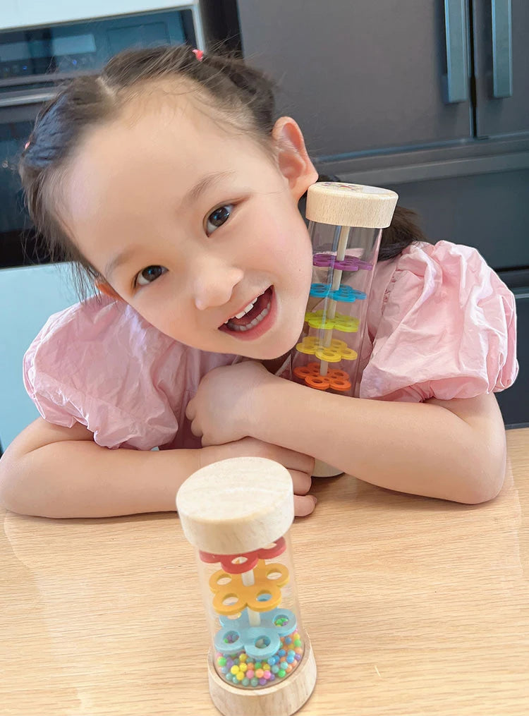 Wooden Rainmaker Musical Instrument for Kids