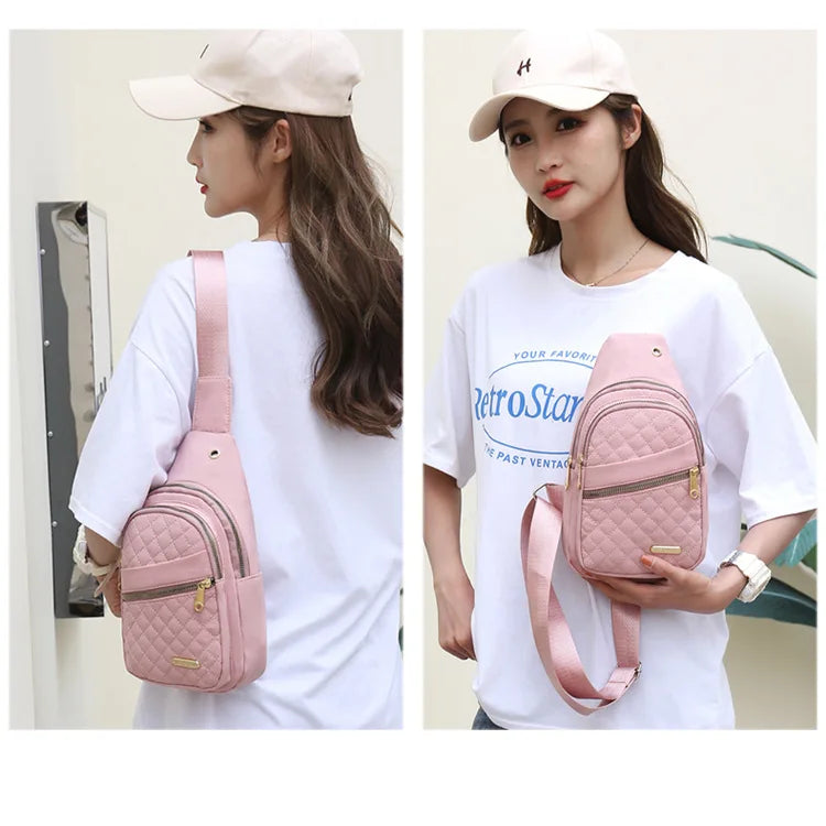 Women's Waterproof Sling Crossbody Bag with Adjustable Strap