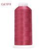 80-Color Polyester Embroidery Thread Set with Large 4000m Spools