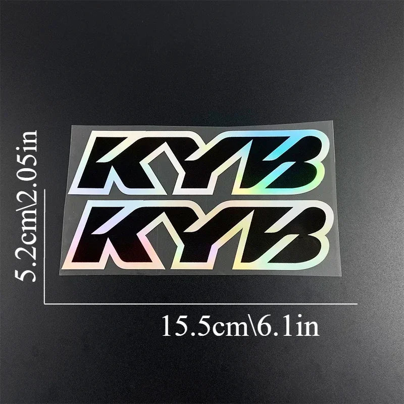 KYB Fork Suspension Decal Stickers for Motorcycles (2-Pack)