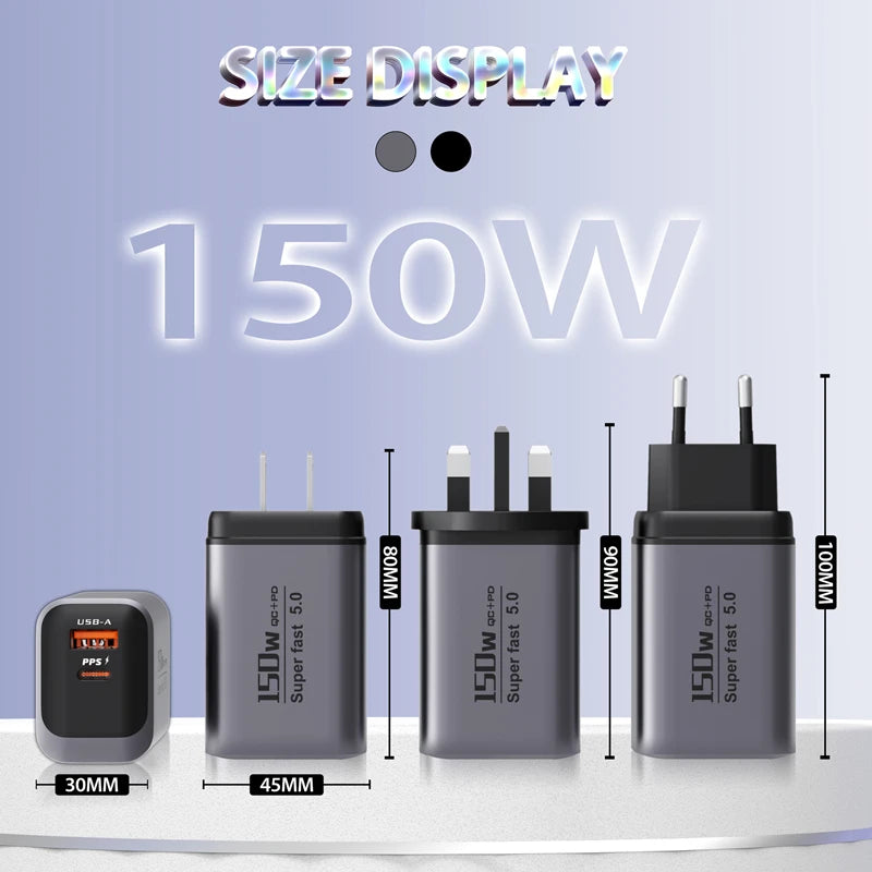 Dual Port USB-A & Type-C Fast Wall Charger