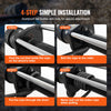 Four steps for simple installation of an aluminum tail buckle with a hole for secure attachment.