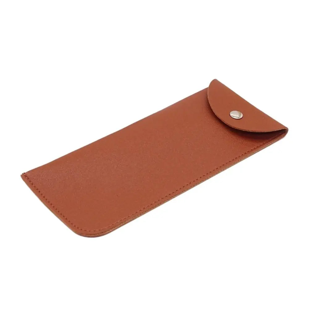 PU Leather Glasses Case with Magnetic Snap Closure