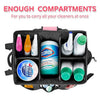 Large-Capacity Cleaning Tool Organizer Bag with Detachable Apron