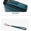 Vintage RFID-Blocking Large Capacity Wallet with Wrist Strap